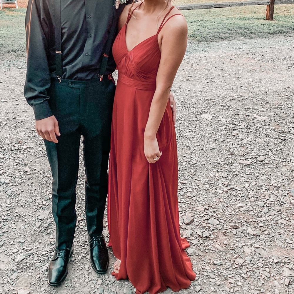 Azazie Bridesmaid Dress in Rust